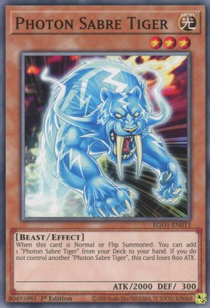 Photon Sabre Tiger [EGO1-EN013] Common