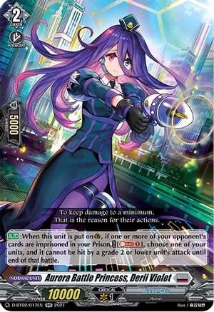 Aurora Battle Princess, Derii Violet (D-BT02/017EN) [A Brush with the Legends]
