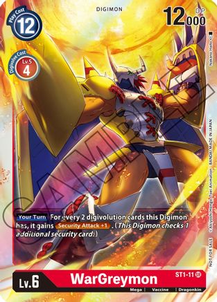 WarGreymon [ST1-11] (Event Pack) [Starter Deck: Gaia Red Promos]