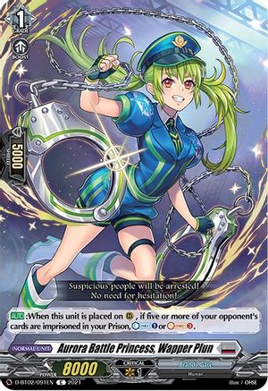 Aurora Battle Princess, Wapper Plun (D-BT02/091EN) [A Brush with the Legends]