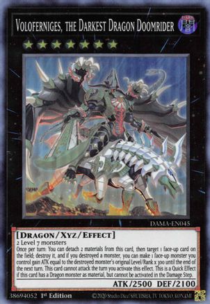 Voloferniges, the Darkest Dragon Doomrider [DAMA-EN045] Super Rare