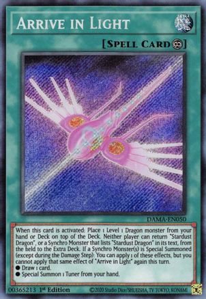 Arrive in Light [DAMA-EN050] Secret Rare