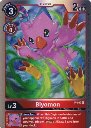 Biyomon [P-002] (Rainbow Foil) [Promotional Cards]