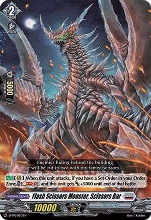 Flash Scissors Monster, Scissor Bar (D-PR/023EN) [D Promo Cards]