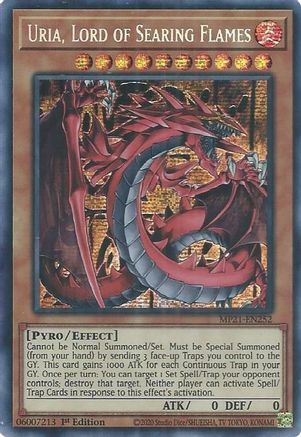 Uria, Lord of Searing Flames [MP21-EN252] Prismatic Secret Rare