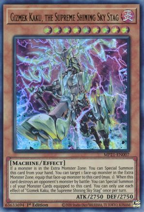Gizmek Kaku, the Supreme Shining Sky Stag [MP21-EN007] Ultra Rare