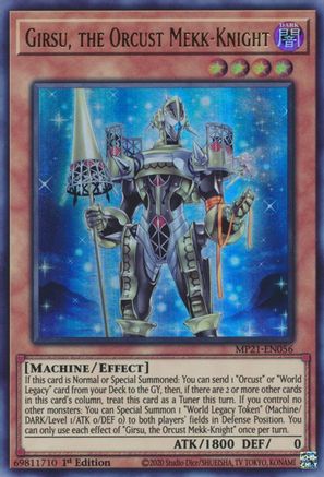 Girsu, the Orcust Mekk-Knight [MP21-EN056] Ultra Rare