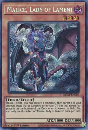 Malice, Lady of Lament [MP21-EN060] Prismatic Secret Rare