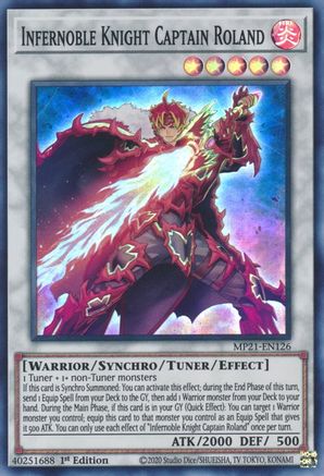 Infernoble Knight Captain Roland [MP21-EN126] Super Rare