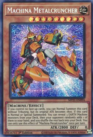 Machina Metalcruncher [MP21-EN094] Prismatic Secret Rare