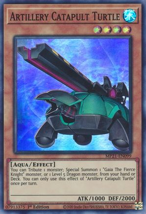 Artillery Catapult Turtle [MP21-EN099] Super Rare
