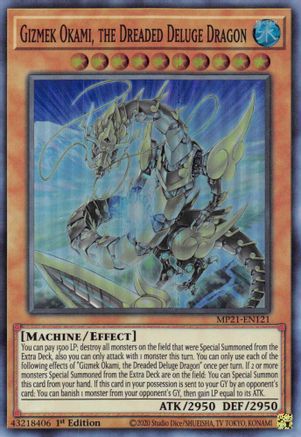 Gizmek Okami, the Dreaded Deluge Dragon [MP21-EN121] Super Rare