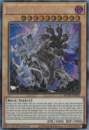 Lord of the Heavenly Prison [BODE-EN030] Secret Rare