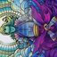 Zur, Eternal Schemer // Zur, Eternal Schemer (ADMU-081) - Dominaria United Art Series (Borderless) Foil