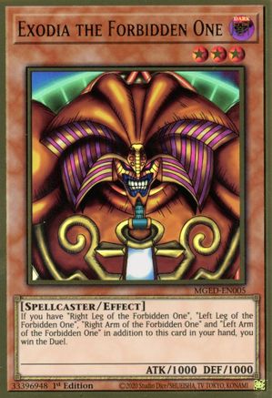 Exodia the Forbidden One [MGED-EN005] Gold Rare