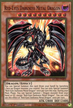 Red-Eyes Darkness Metal Dragon [MGED-EN009] Gold Rare