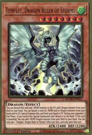 Tempest, Dragon Ruler of Storms [MGED-EN011] Gold Rare