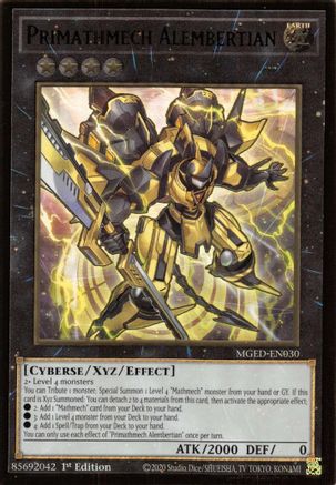 Primathmech Alembertian [MGED-EN030] Gold Rare