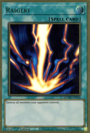 Raigeki [MGED-EN038] Gold Rare