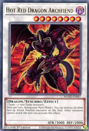 Hot Red Dragon Archfiend [MGED-EN067] Rare