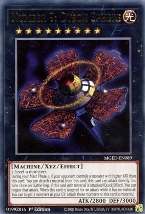 Number 9: Dyson Sphere [MGED-EN089] Rare