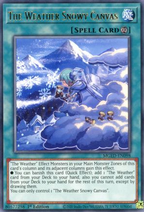 The Weather Snowy Canvas [MGED-EN098] Rare