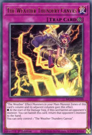 The Weather Thundery Canvas [MGED-EN100] Rare