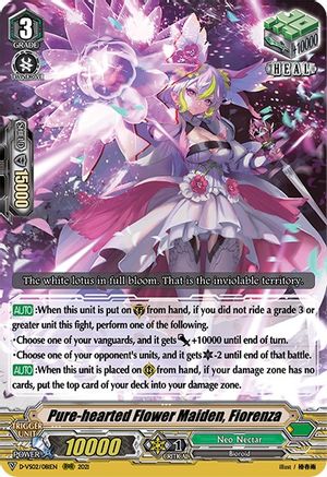 Pure-hearted Flower Maiden, Fiorenza (D-VS02/081EN) [V Clan Collection Vol.2]