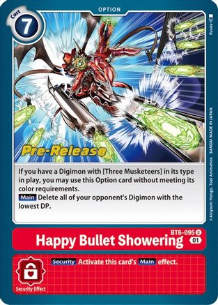 Happy Bullet Showering [BT6-095] [Double Diamond Pre-Release Cards]