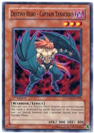 Destiny Hero - Captain Tenacious [DP05-EN002] Common