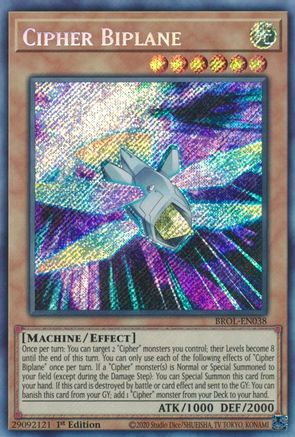 Cipher Biplane [BROL-EN038] Secret Rare