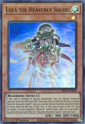 Edea the Heavenly Squire [BROL-EN078] Ultra Rare