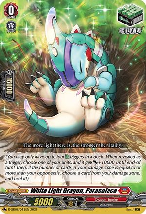 White Light Dragon, Parasolace (D-SD06/013EN) [Mirei Minae: Sealed Blaze Maiden]