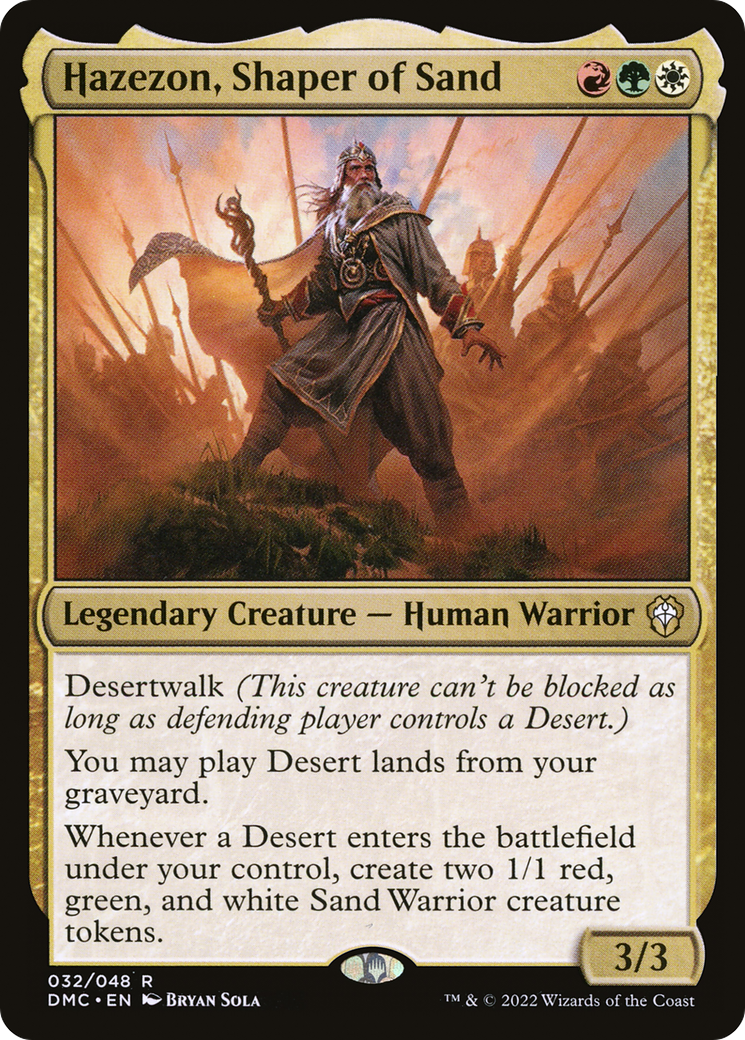 Hazezon, Shaper of Sand [Dominaria United Commander]