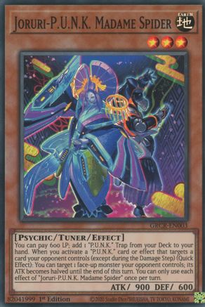 Joruri-P.U.N.K. Madame Spider [GRCR-EN003] Super Rare