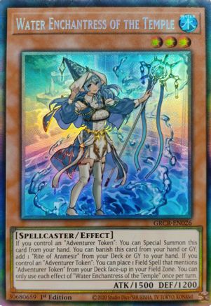 Water Enchantress of the Temple [GRCR-EN026] Collector's Rare