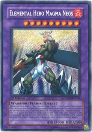 Elemental Hero Magma Neos [TAEV-EN043] Secret Rare