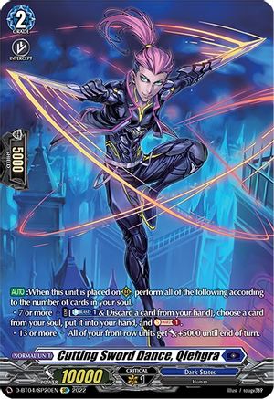 Cutting Sword Dance, Qiehgra (D-BT04/SP20EN) [Awakening of Chakrabarthi]
