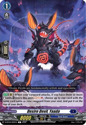 Desire Devil, Yaada (D-BT04/083EN) [Awakening of Chakrabarthi]