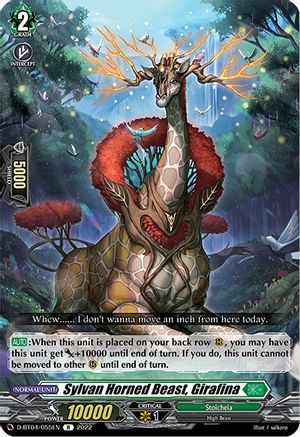 Sylvan Horned Beast, Girafina (D-BT04/055EN) [Awakening of Chakrabarthi]