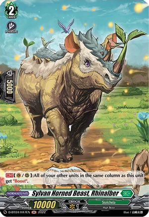 Sylvan Horned Beast, Rhinalber (D-BT04/H47EN) [Awakening of Chakrabarthi]