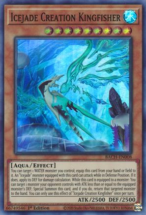 Icejade Creation Kingfisher [BACH-EN008] Super Rare