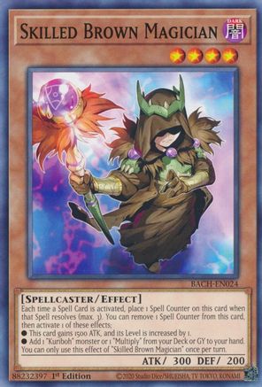 Skilled Brown Magician [BACH-EN024] Common