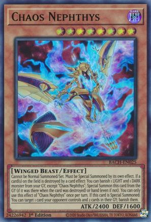 Chaos Nephthys [BACH-EN025] Ultra Rare