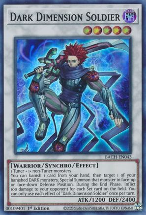Dark Dimension Soldier [BACH-EN043] Super Rare