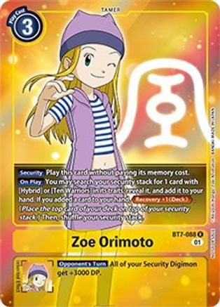 Zoe Orimoto [BT7-088] (Alternative Art - Box Topper) [Next Adventure]