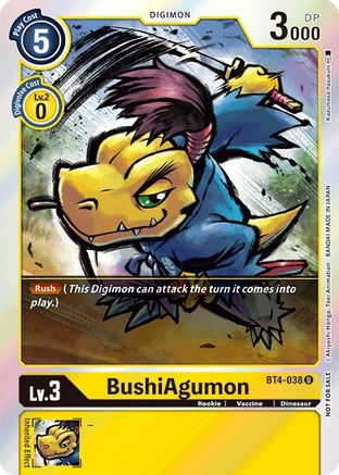 BushiAgumon [BT4-038] (Event Pack 2) [Great Legend]