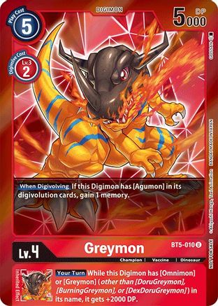 Greymon [BT5-010] (Event Pack 2) [Battle of Omni]