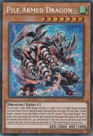 Pile Armed Dragon [HAC1-EN174] Secret Rare