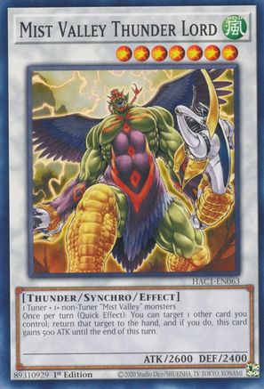 Mist Valley Thunder Lord [HAC1-EN063] Common